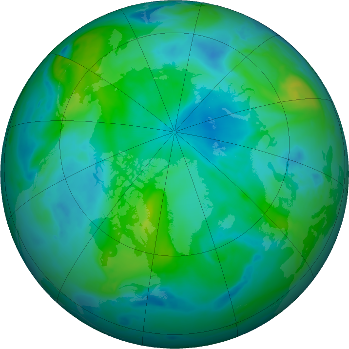 Arctic ozone map for 30 August 2023